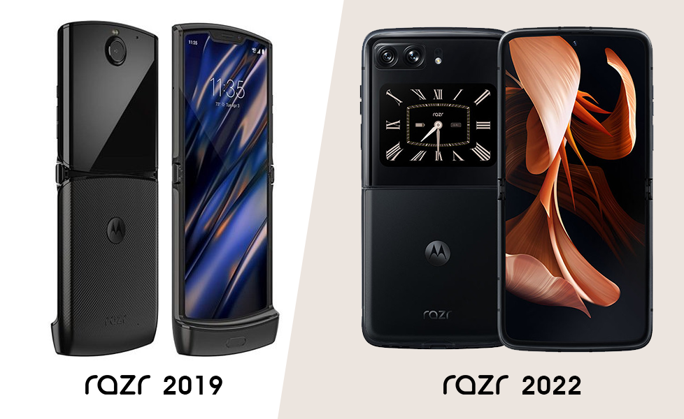 Moto Razr 2019 vs Moto 2022 telefon megjelenés